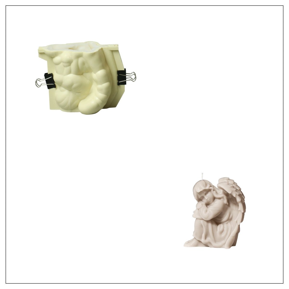 Sleeping Angel Candle Silicone Mold Collection3D Candle MoldLZ0927