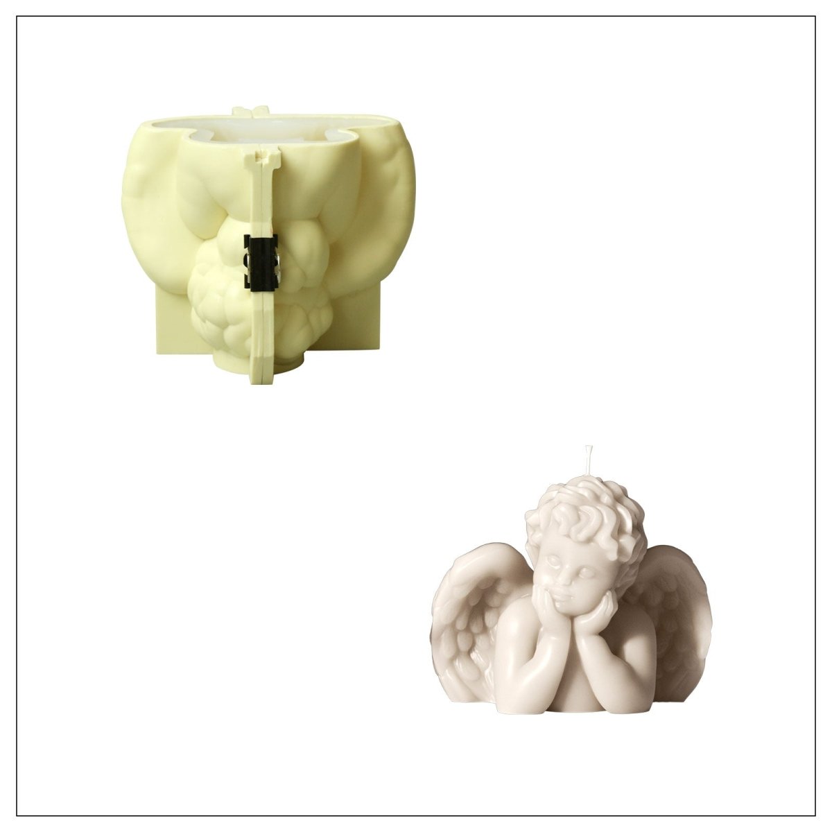 Sleepy Cherub Candle Silicone Mold Collection3D Candle MoldLZ0926