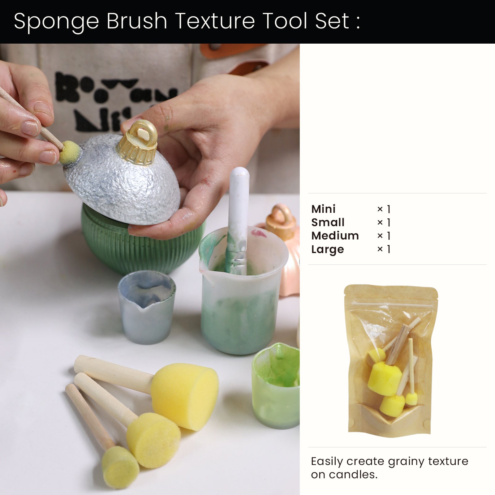 4oz Christmas Twinkle Bauble Candle Jar & Refill Silicone Mold Collection