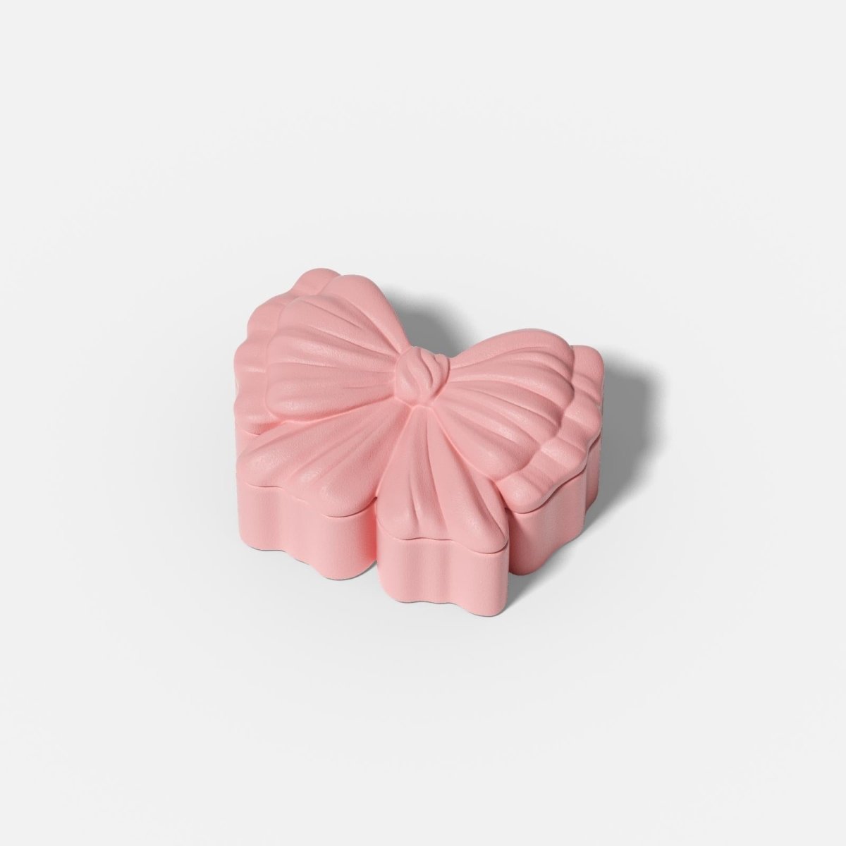 Small Pink Puffy Bow Storage Box -Boowan Nicole