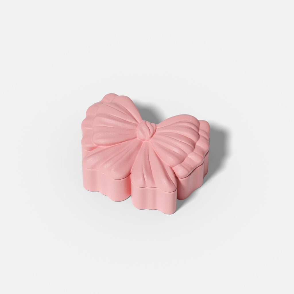 Small Pink Puffy Bow Storage Box -Boowan Nicole