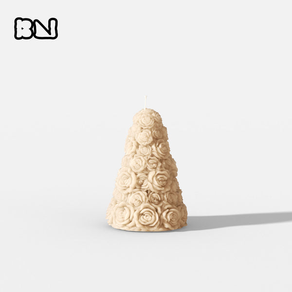 Small Rose Tree Candle Silicone Mold