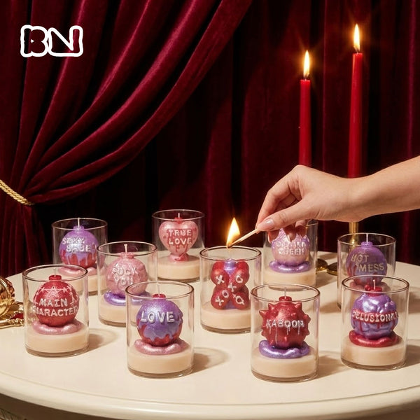 Small Boomy Love Candle Silicone Mold Collection