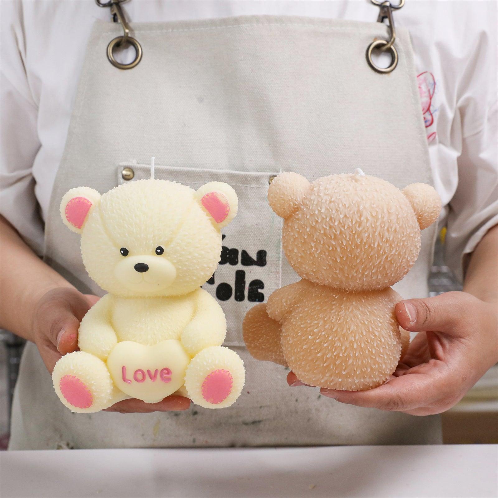 スナグルハートベア キャンドル シリコンモールド