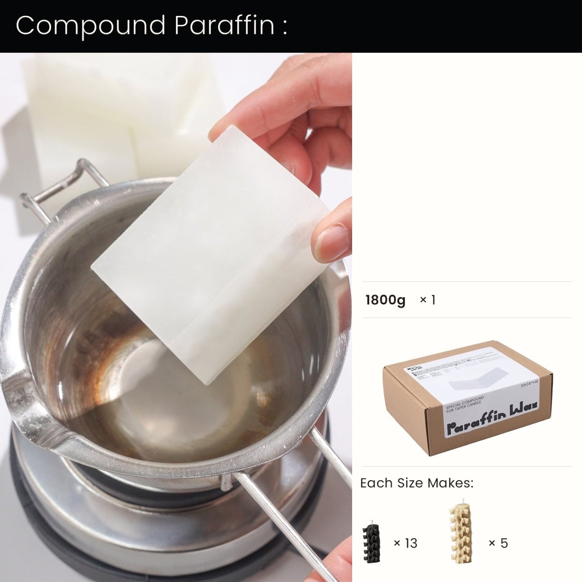 Buy 1800g compound paraffin - Boowan Nicole