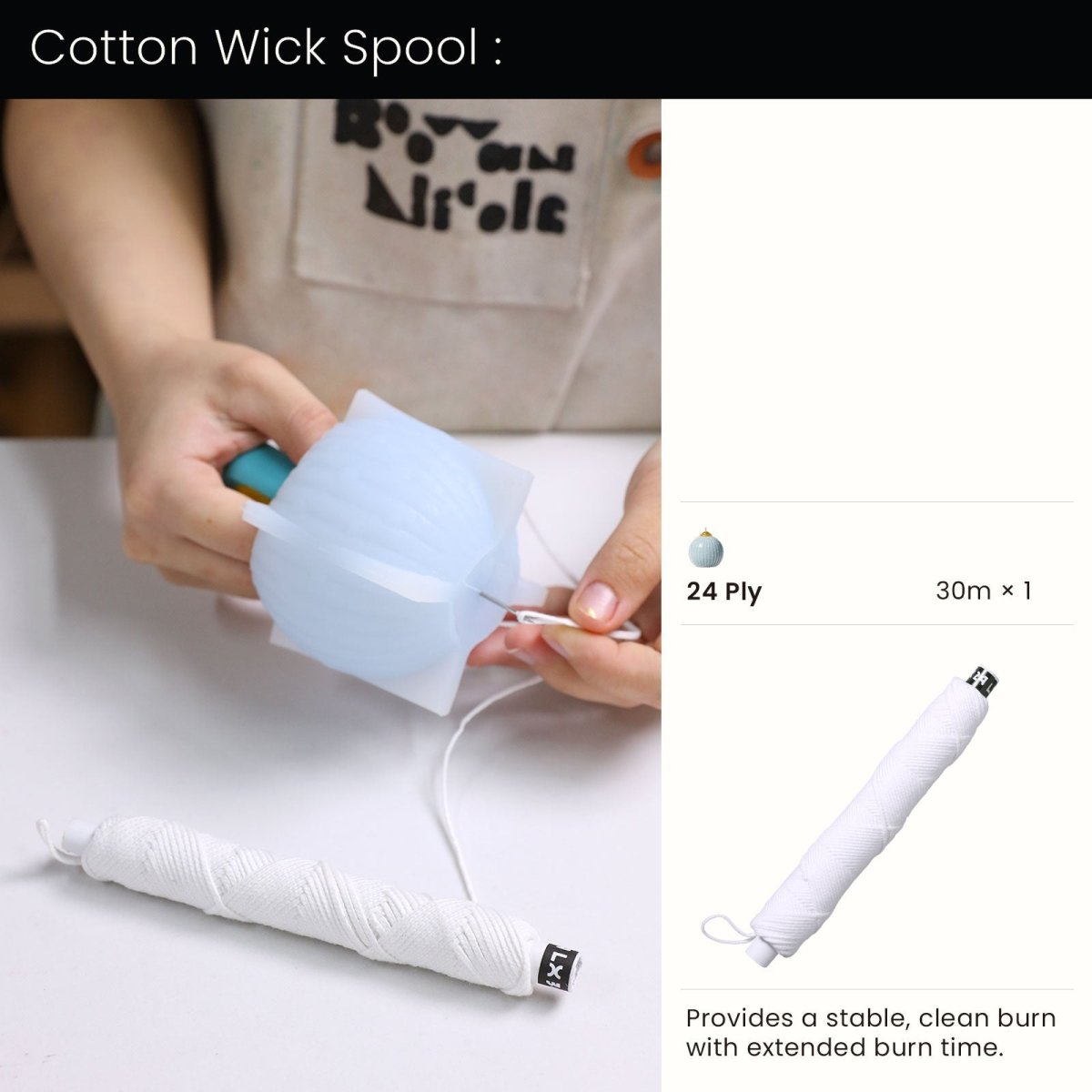 Starlit Dots Christmas Bauble Candle Silicone Mold3D Candle MoldA0366