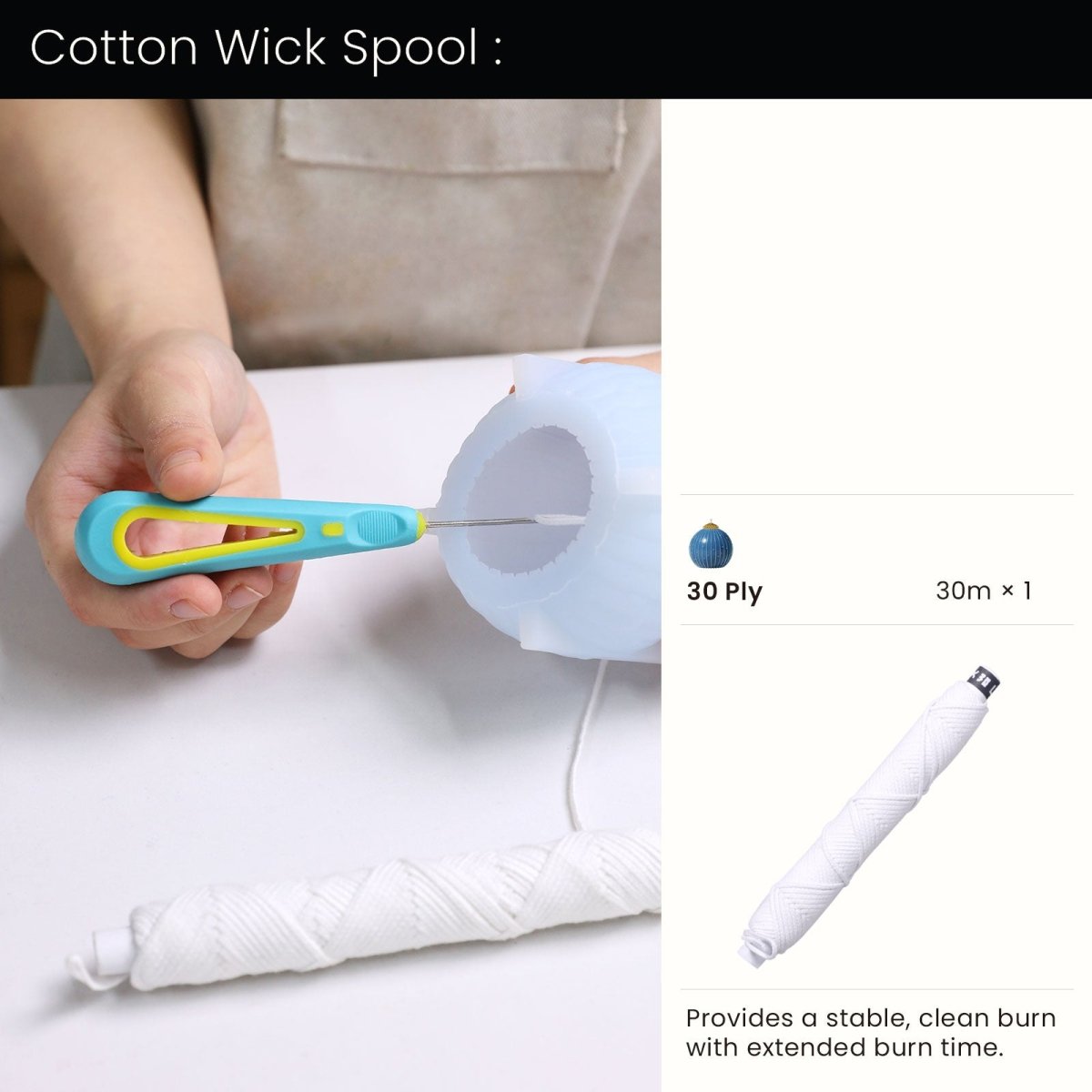 Starlit Dots Christmas Bauble Candle Silicone Mold3D Candle MoldA0479