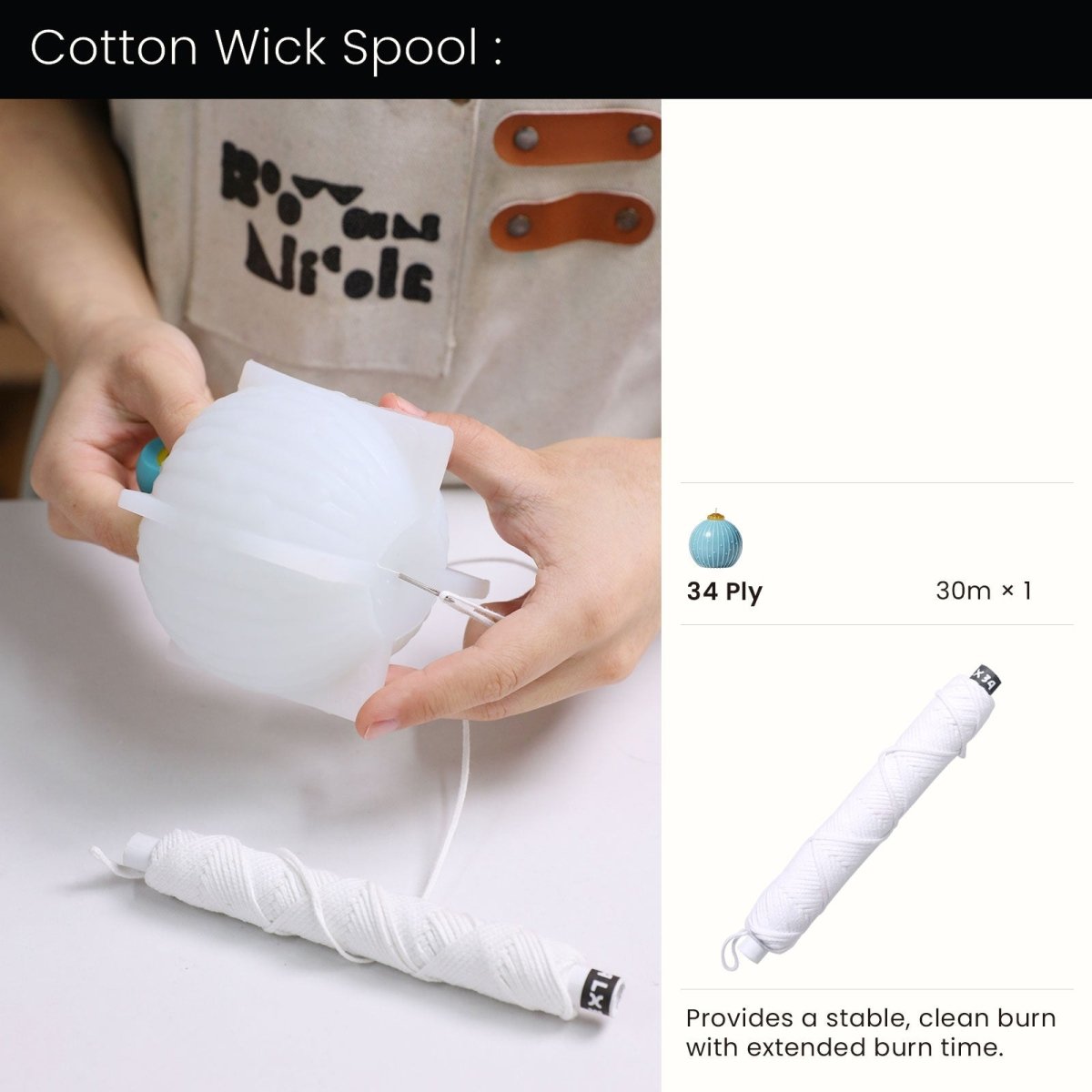 Starlit Dots Christmas Bauble Candle Silicone Mold3D Candle MoldA0480