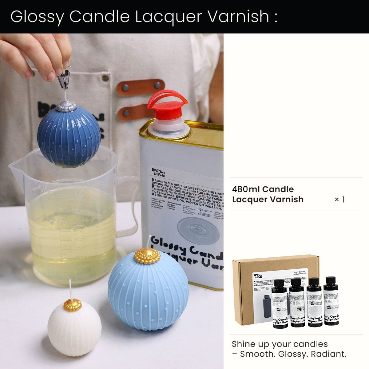 Moule en silicone pour bougie boule de Noël à rayures élégantes