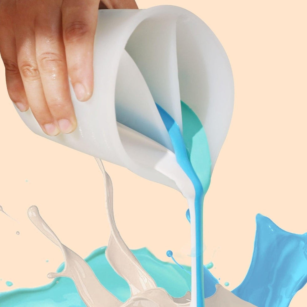 Tri-Channel Silicone Non-Stick Split Pouring Cup – Boowan Nicole