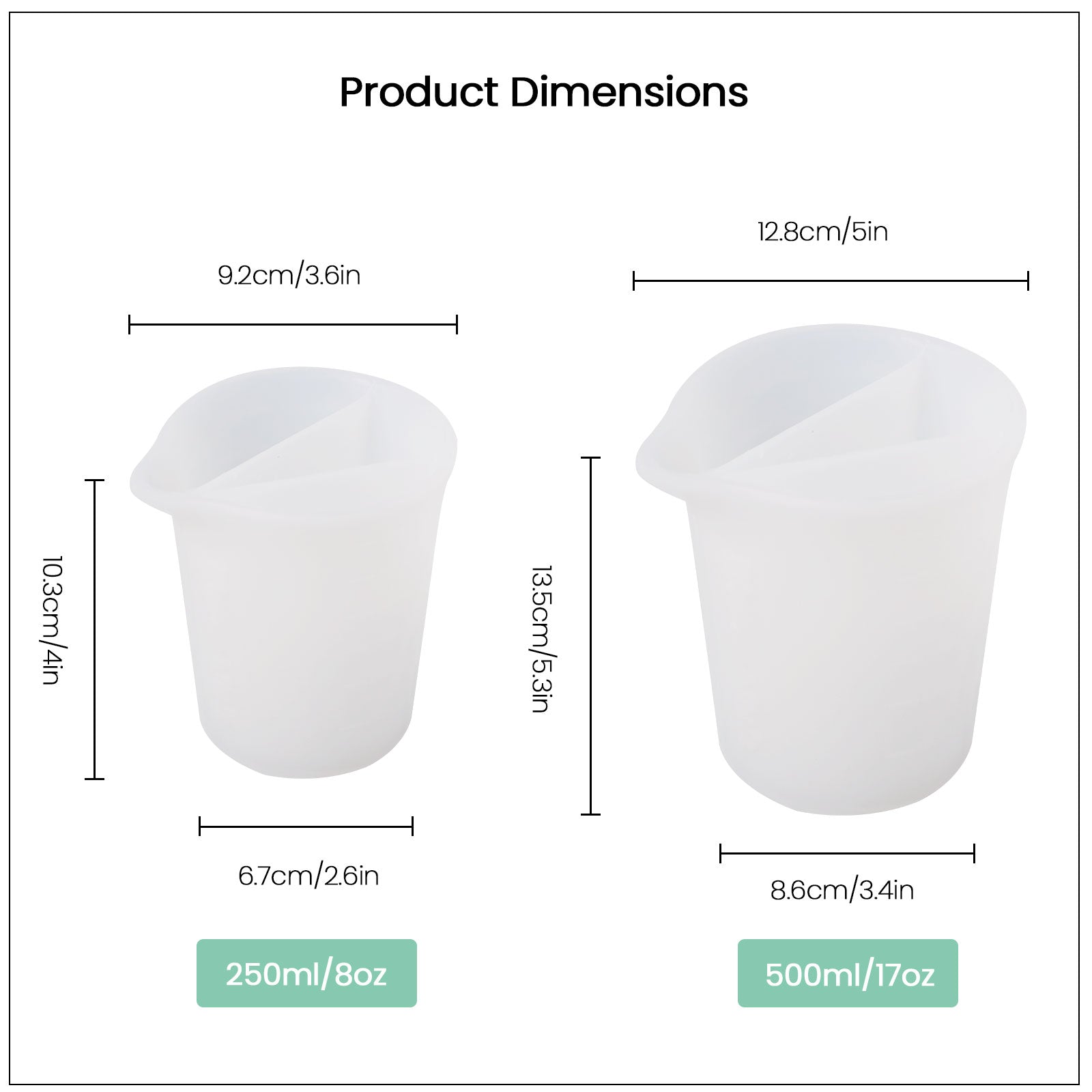 Tri-Channel Silicone Non-Stick Split Pouring Cup