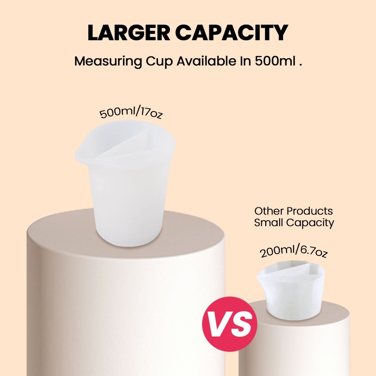 Tri - Channel Silicone Non - Stick Split Pouring CupCraft ToolsA0343