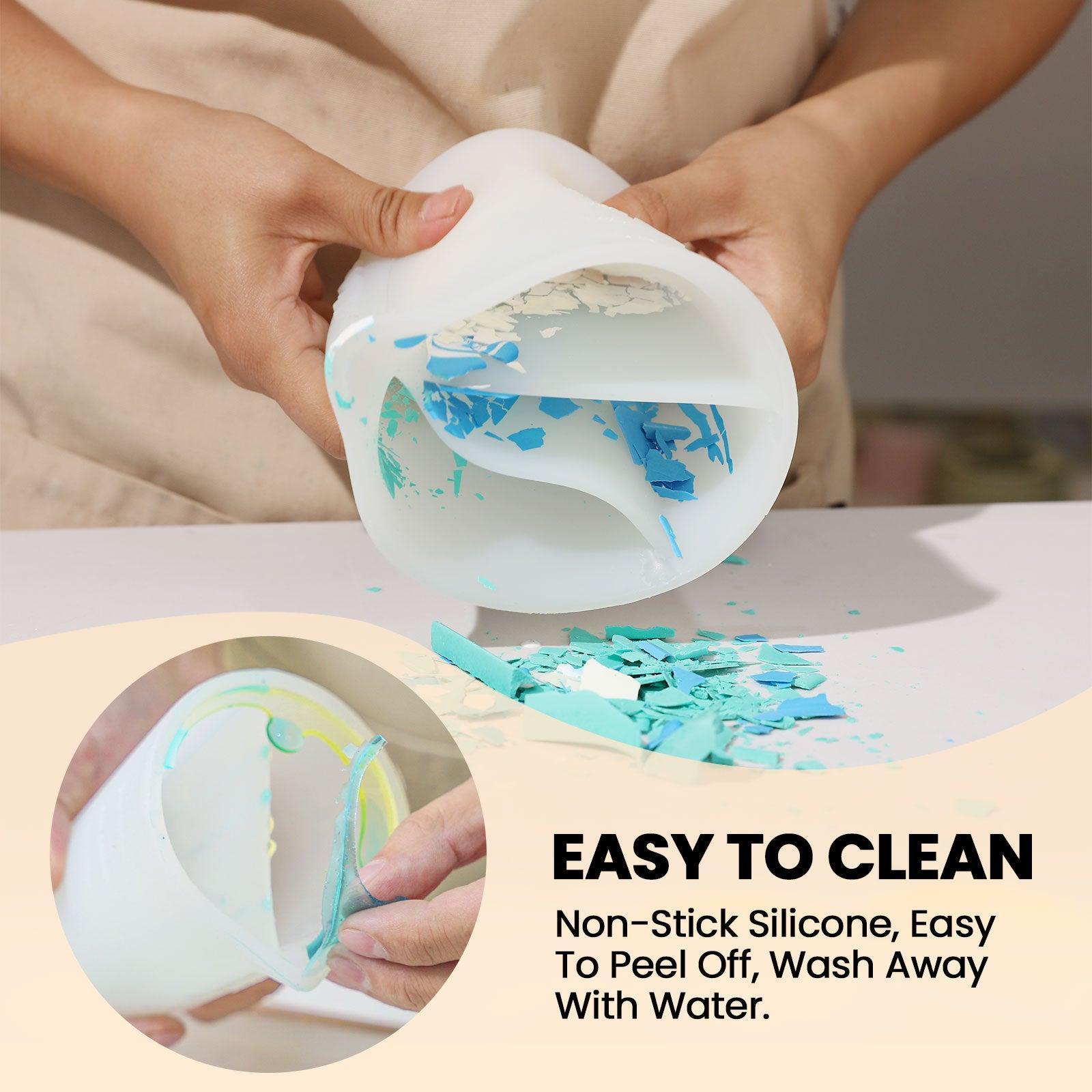 Tri-Channel Silicone Non-Stick Split Pouring Cup