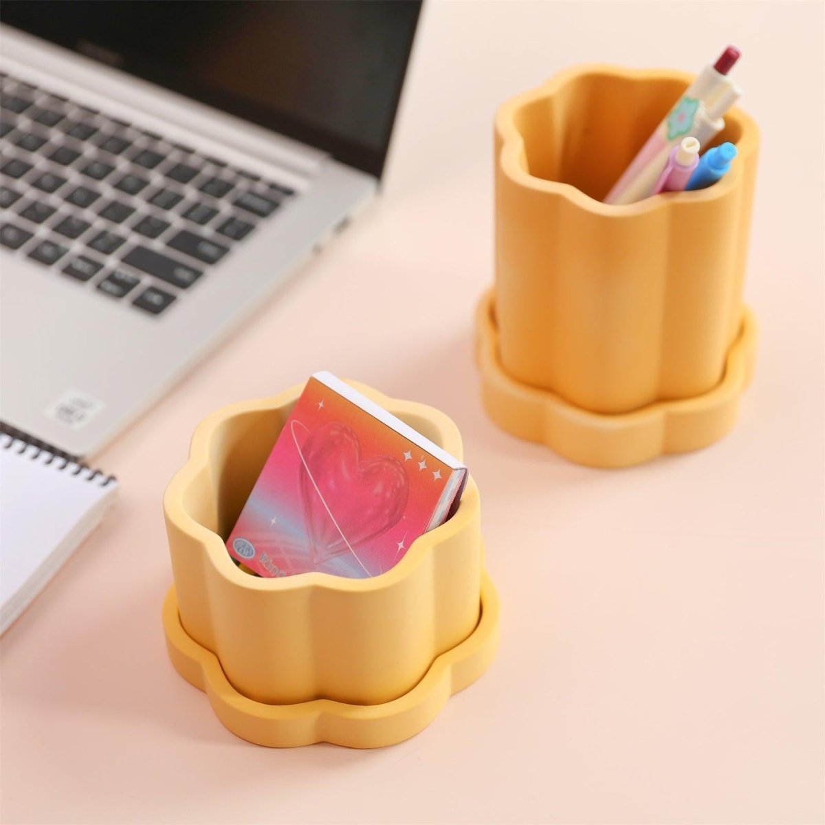 Floral Column Storage Jar Silicone MoldOffice Accessories MoldSH1085-1+SH1085-2