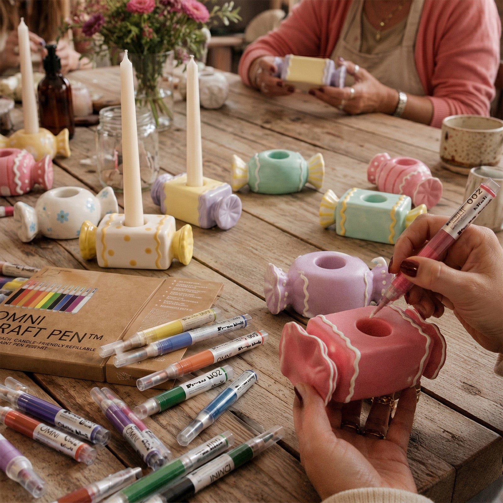 Sugar Candy Candle Holder Silicone  Mold Collection