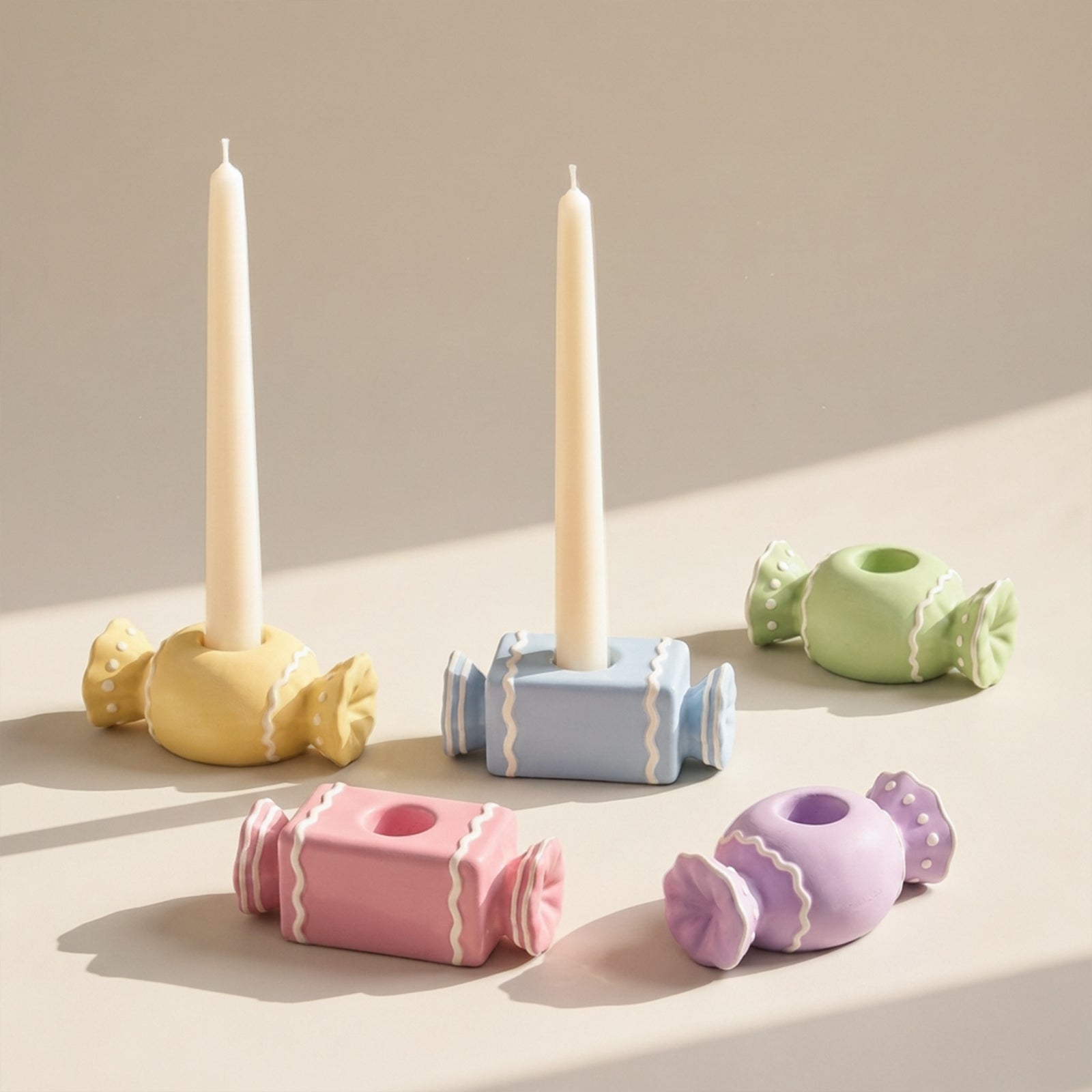 Sugar Candy Candle Holder Silicone  Mold Collection
