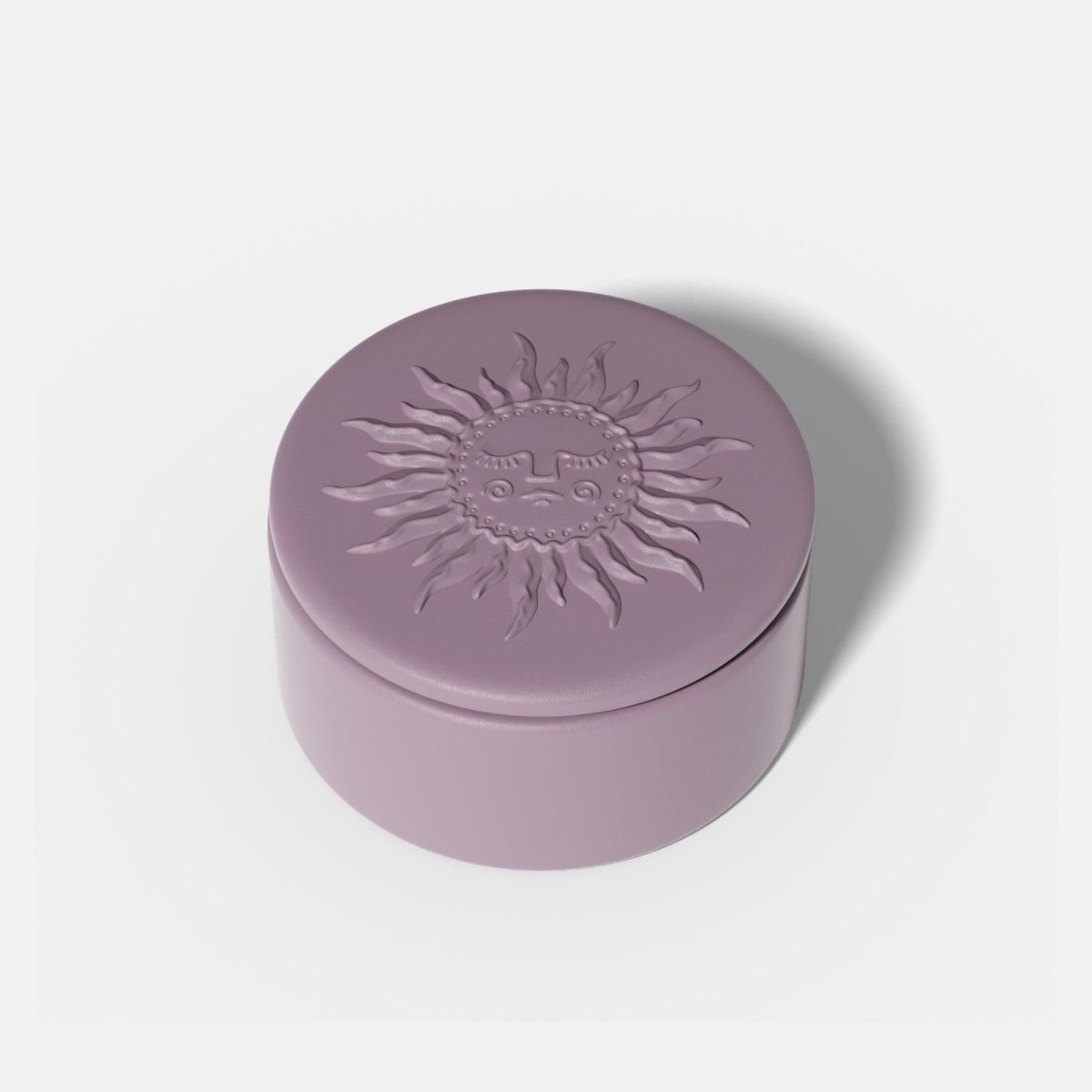 Sun Totem Candle Jar Silicone Mold - ShortCandle Jar MoldSH1201-1-2