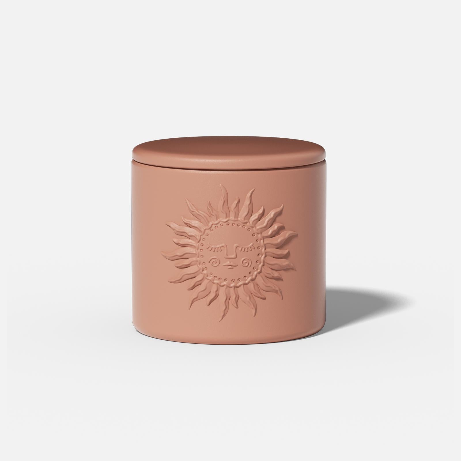 9.6oz Sun Candle Jar Silicone Mold