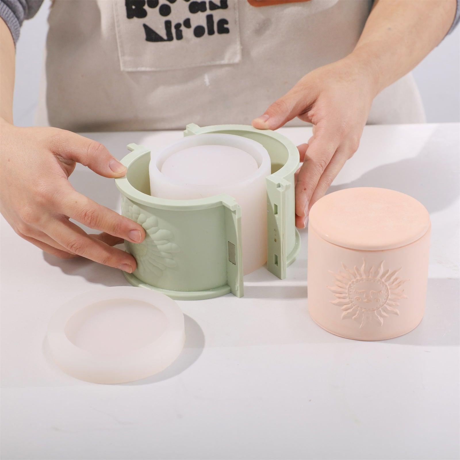 Силиконовая форма для свечи в банке Sun Totem - высокая