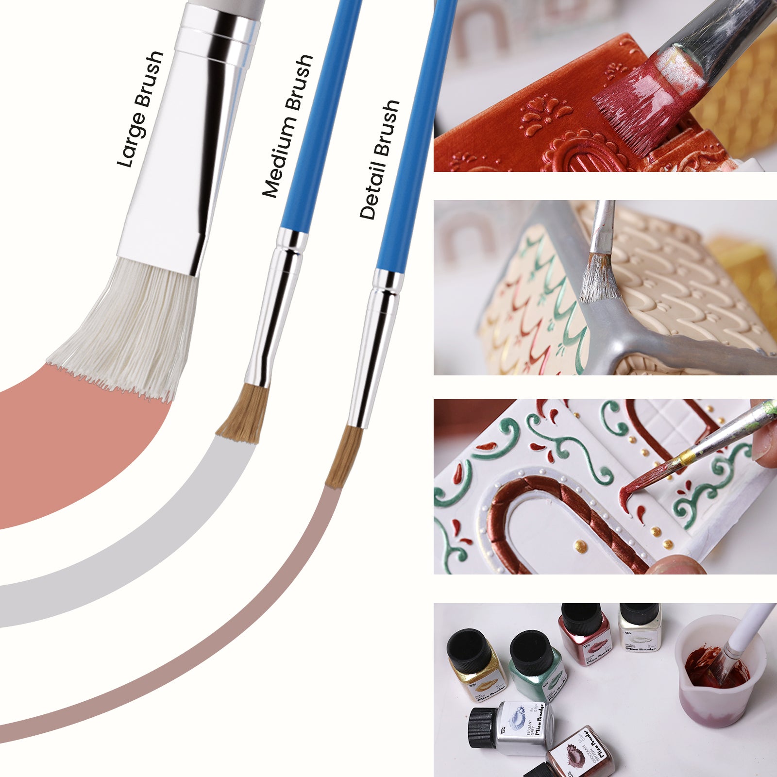 Sweet Gingerbread Cottage Candle Jar Silicone Mold Collection