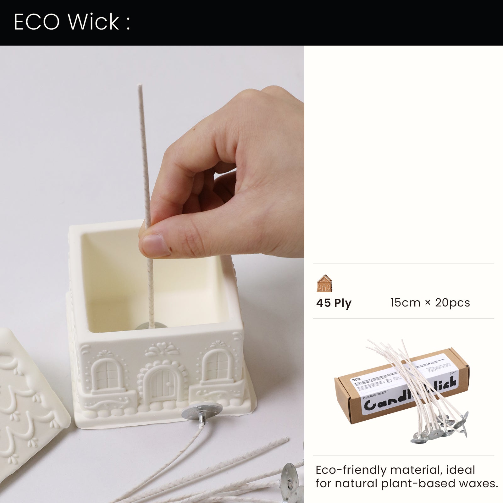 Sweet Gingerbread Cottage Candle Jar Silicone Mold Collection