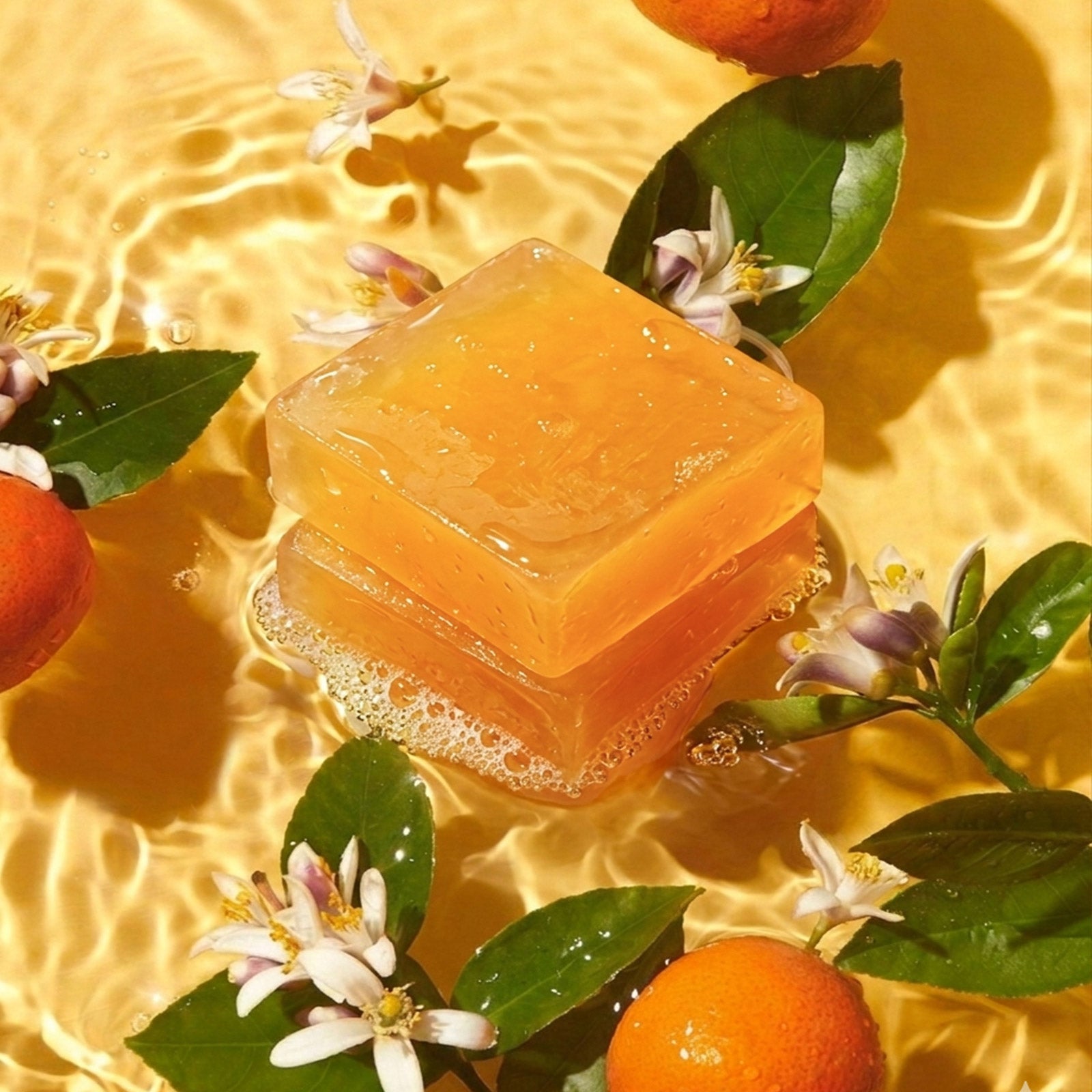 Orange Sweet Orange Essential Oil Soap Bar with Citrus Blossoms - Boowan Nicole