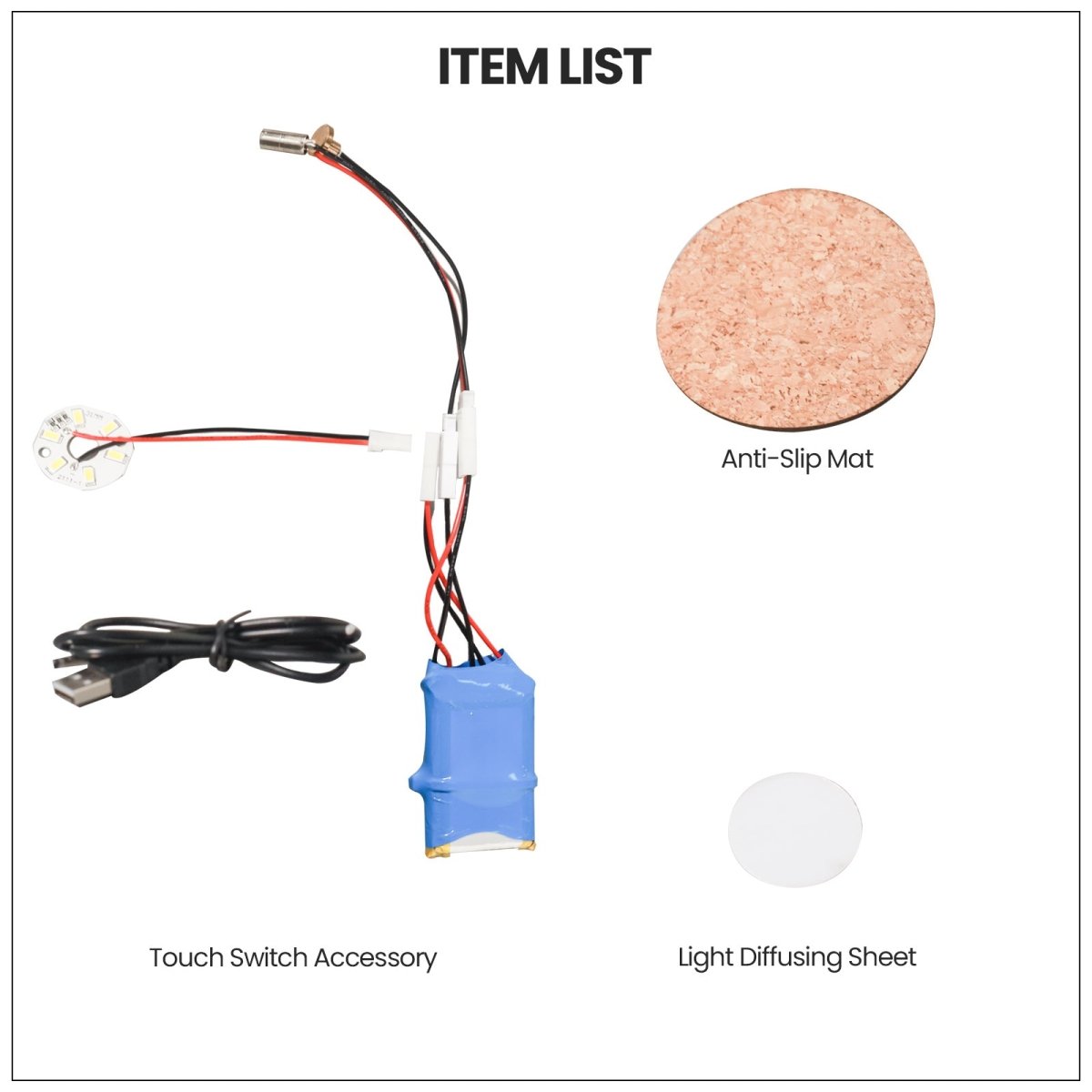 Nautical Lighthouse Dimmable Rechargeable Table Lamp Silicone Mold and AccessoriesLamp MoldSH1086-1-2-3-4-5-6