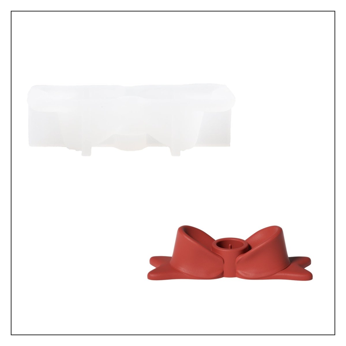 Sweet Bowtie Candle Holder Silicone MoldCandle Holder MoldSH1108
