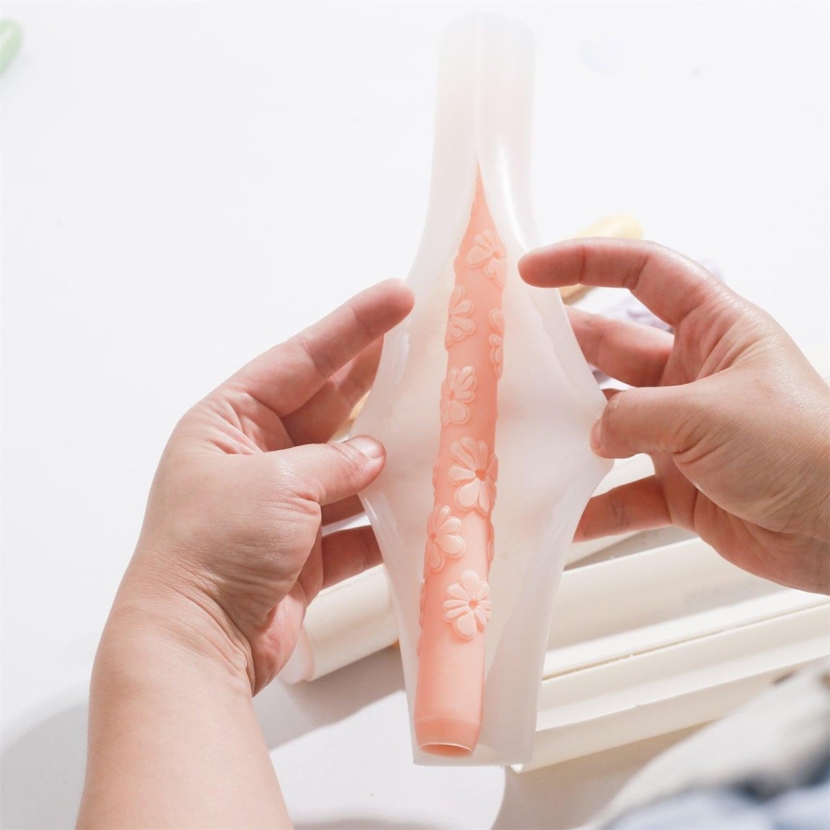 Petal Waltz Taper Candle Silicone Mold - ⅠTaper Candle MoldLZ0709