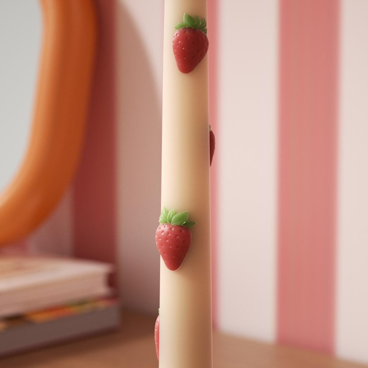 Strawberry Dreamlight Taper Candle Silicone MoldTaper Candle MoldLZ0755