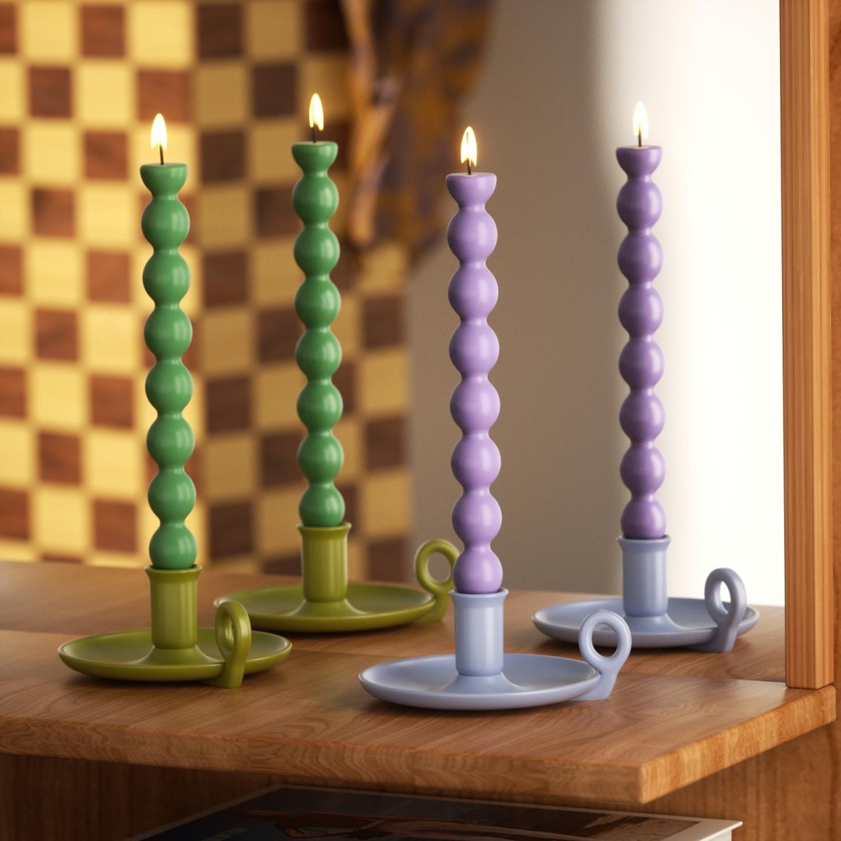 Beadline Taper Candle Silicone MoldLZ0835+A358