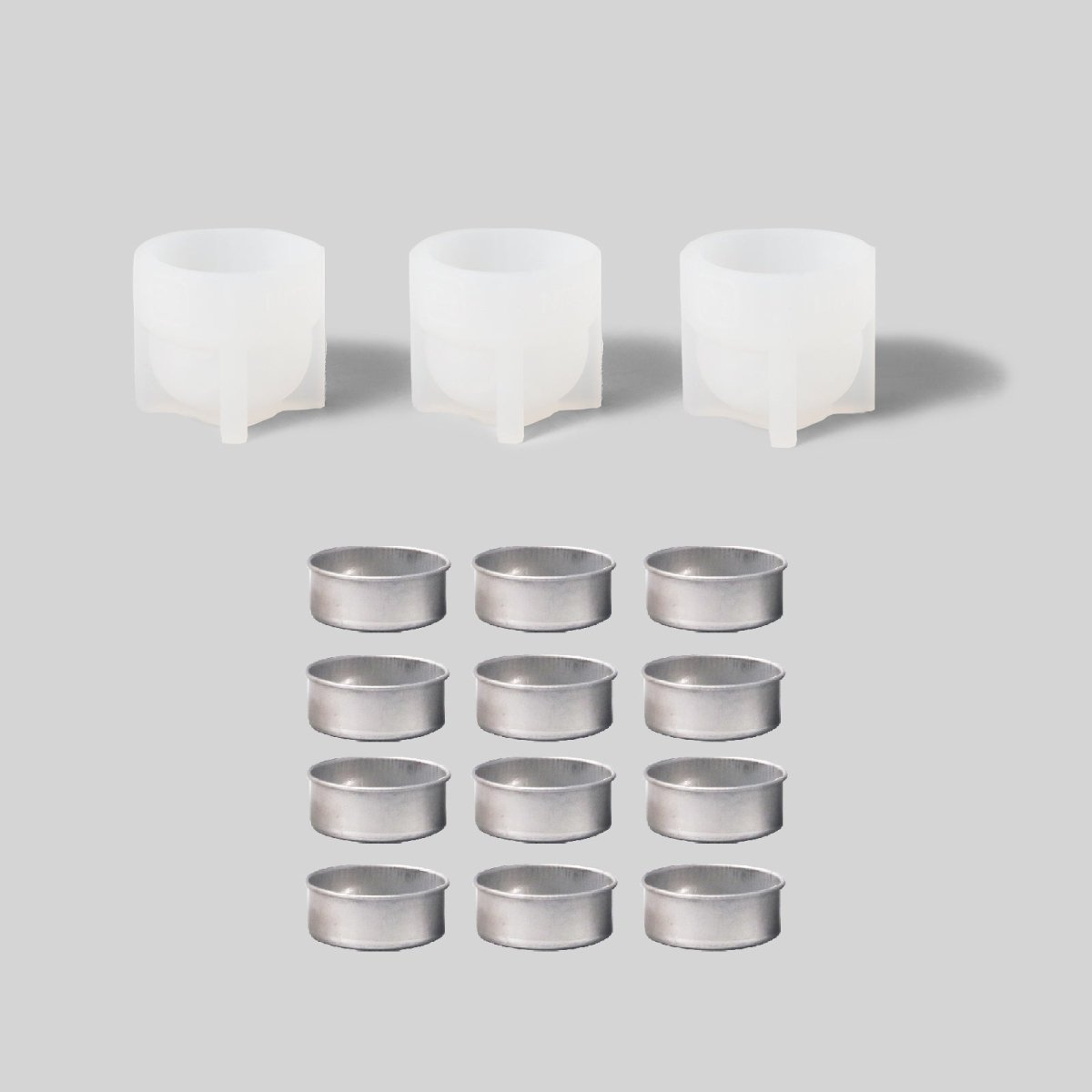 Ghostly Grin - Spooky Smile Pumpkin Tealight Candle Silicone Mold Collection for Halloween3D Candle MoldLZ0727+(A0305*5)