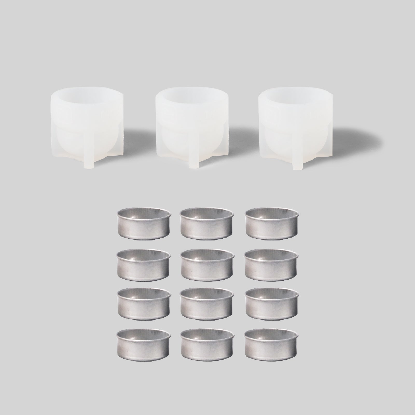 Ghostly Grin - Spooky Smile Pumpkin Tealight Candle Silicone Mold Collection for Halloween