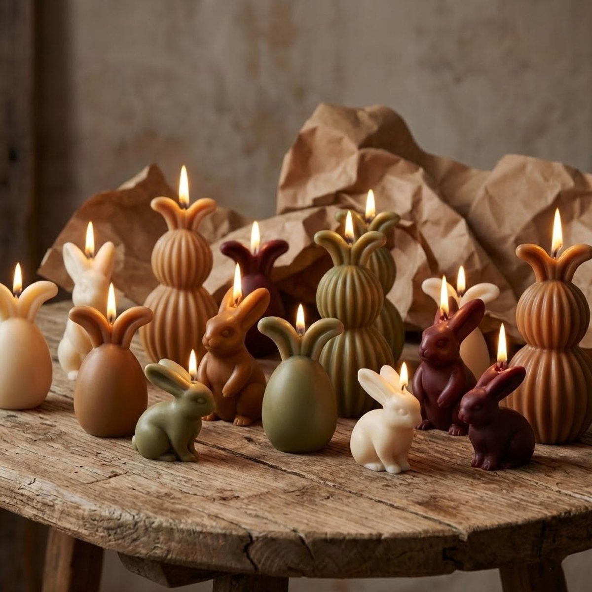 The Little Bunny Tale Candle Silicone Mold Collection - 3D Candle