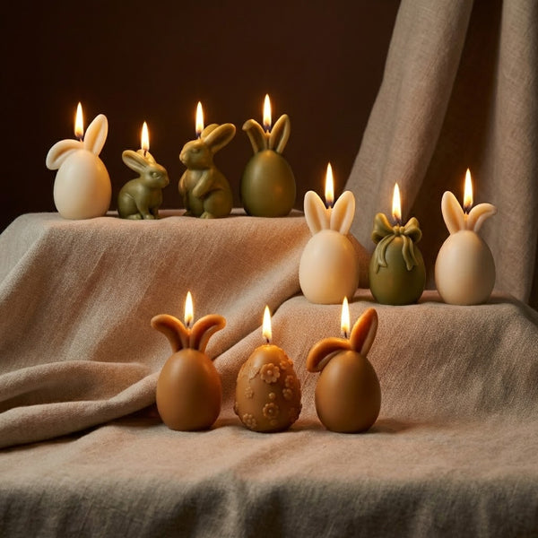 The Bunny Egg Parade Candle Silicone Mold Collection