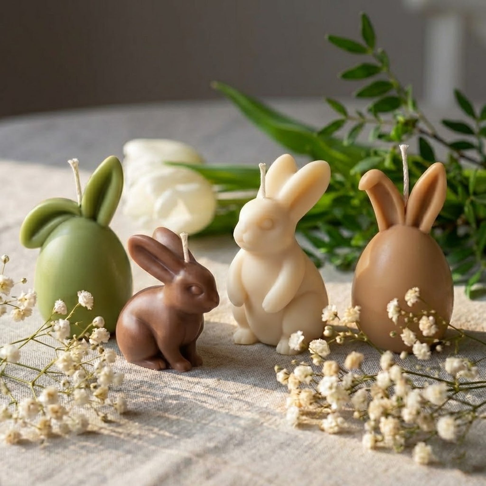 The Bunny Egg Parade Candle Silicone Mold Collection
