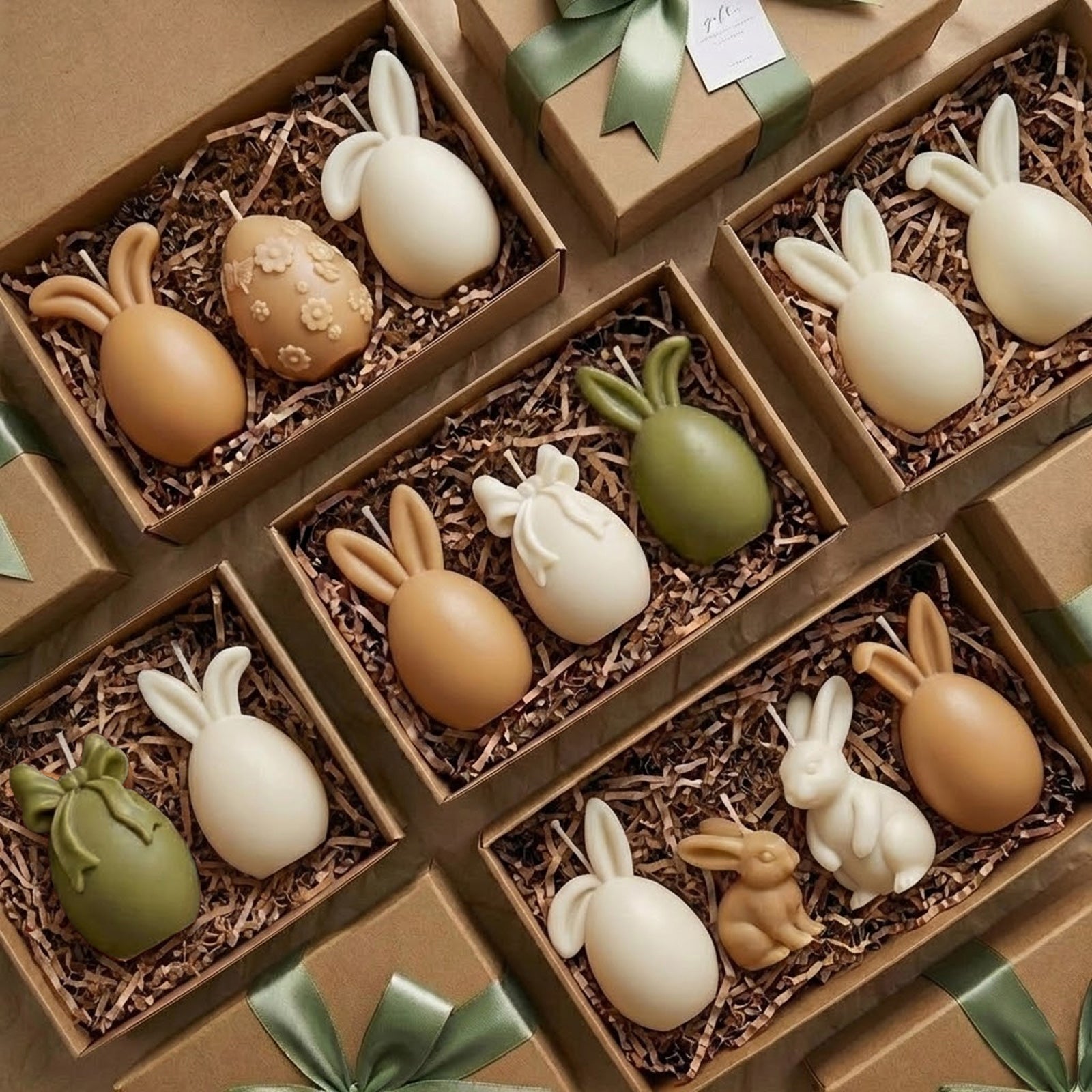 The Bunny Egg Parade Candle Silicone Mold Collection