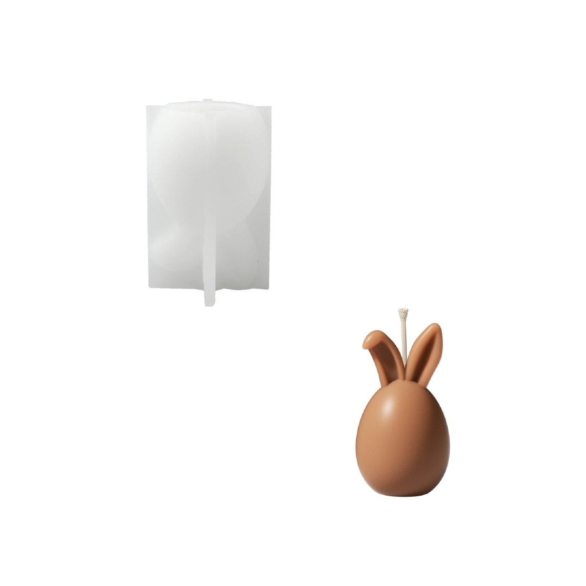 The Bunny Egg Parade Candle Silicone Mold Collection3D Candle MoldLZ1022