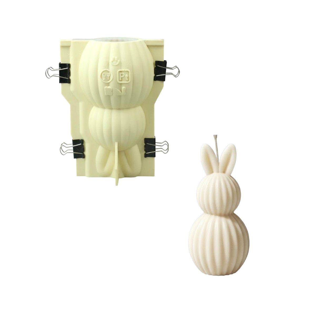 The Little Bunny Garden Candle Silicone Mold Collection3D Candle MoldLZ1054