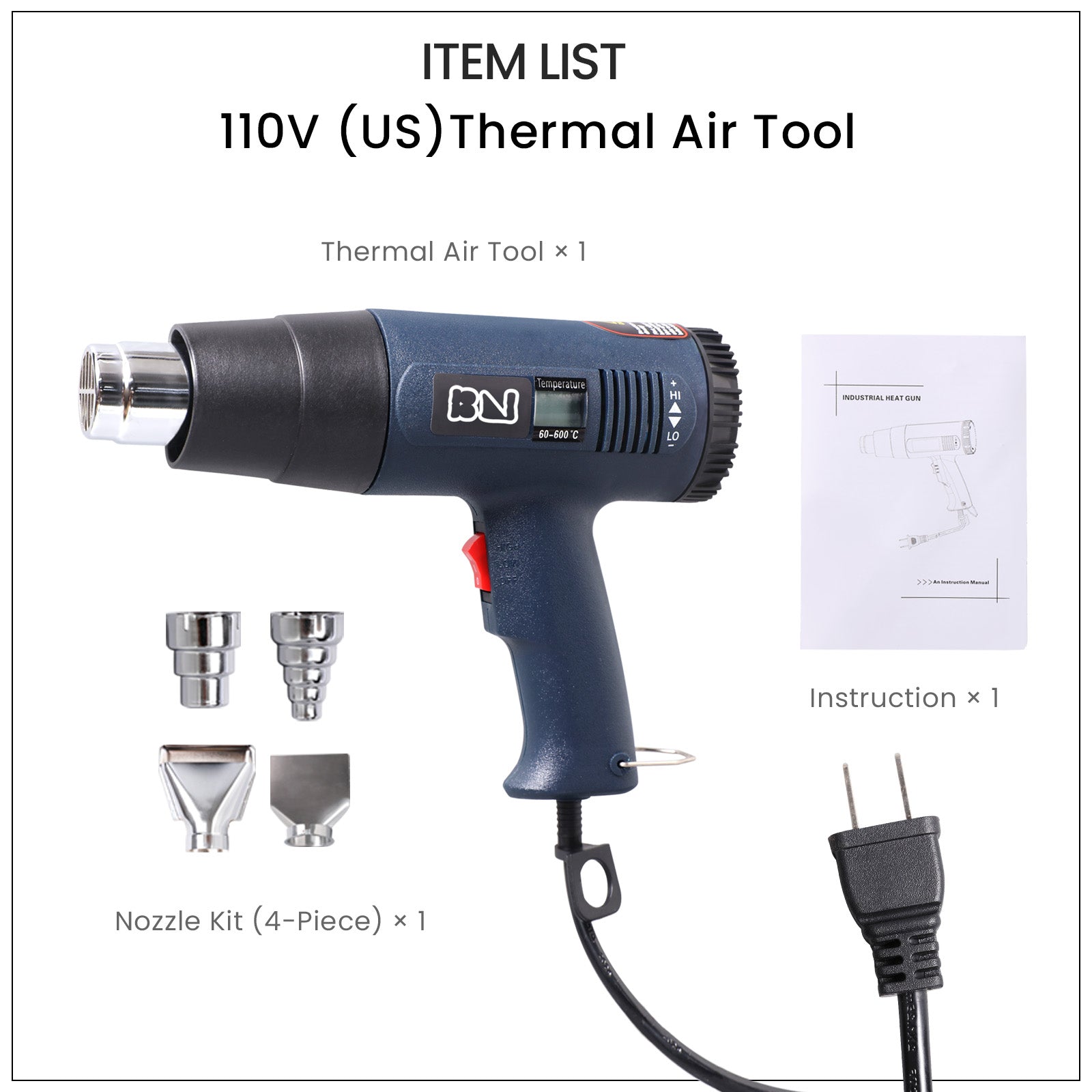 Buy 110V (US) thermal air tool - Boowan Nicole