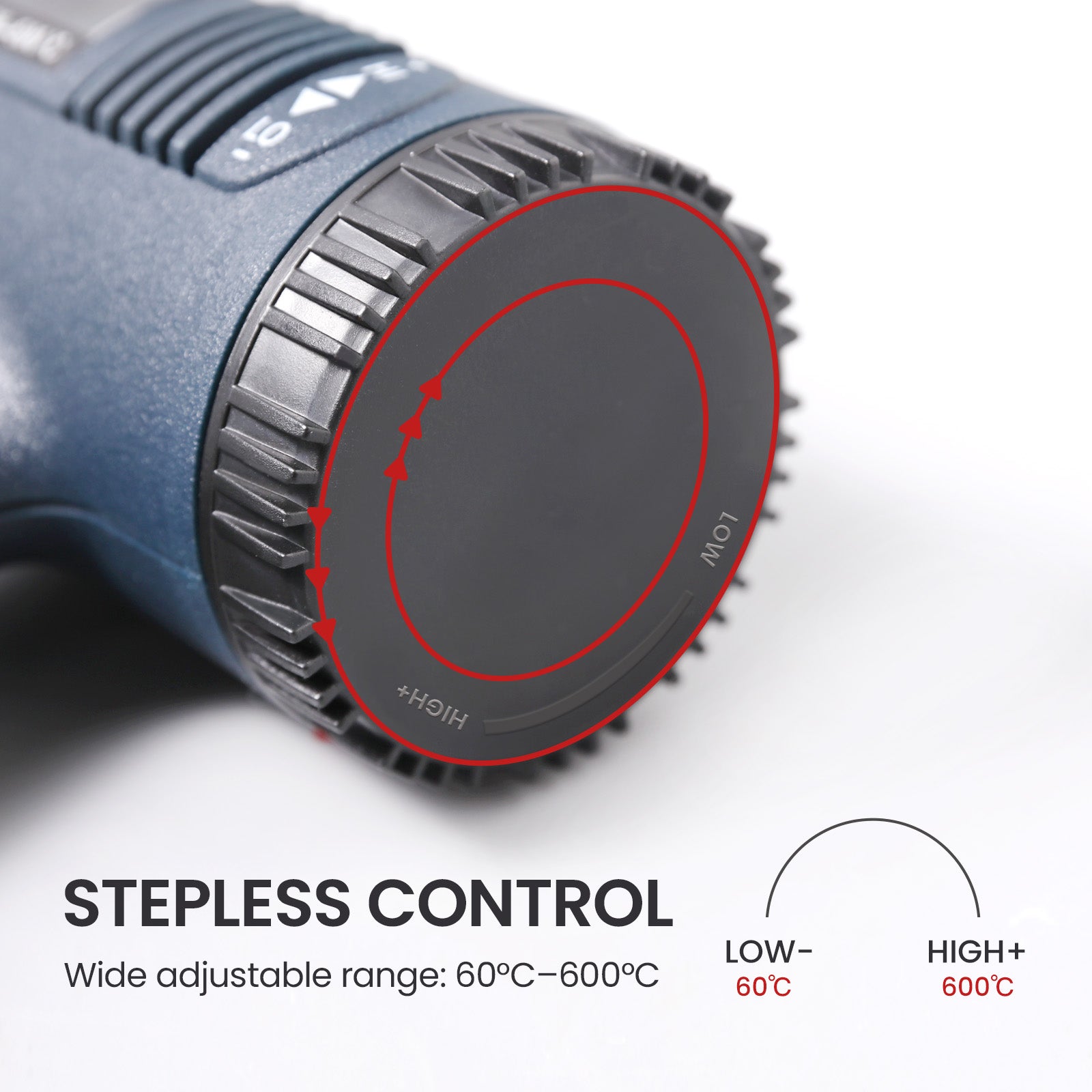 Wide adjustable range ：60℃ -600℃ - Boowan Nicole