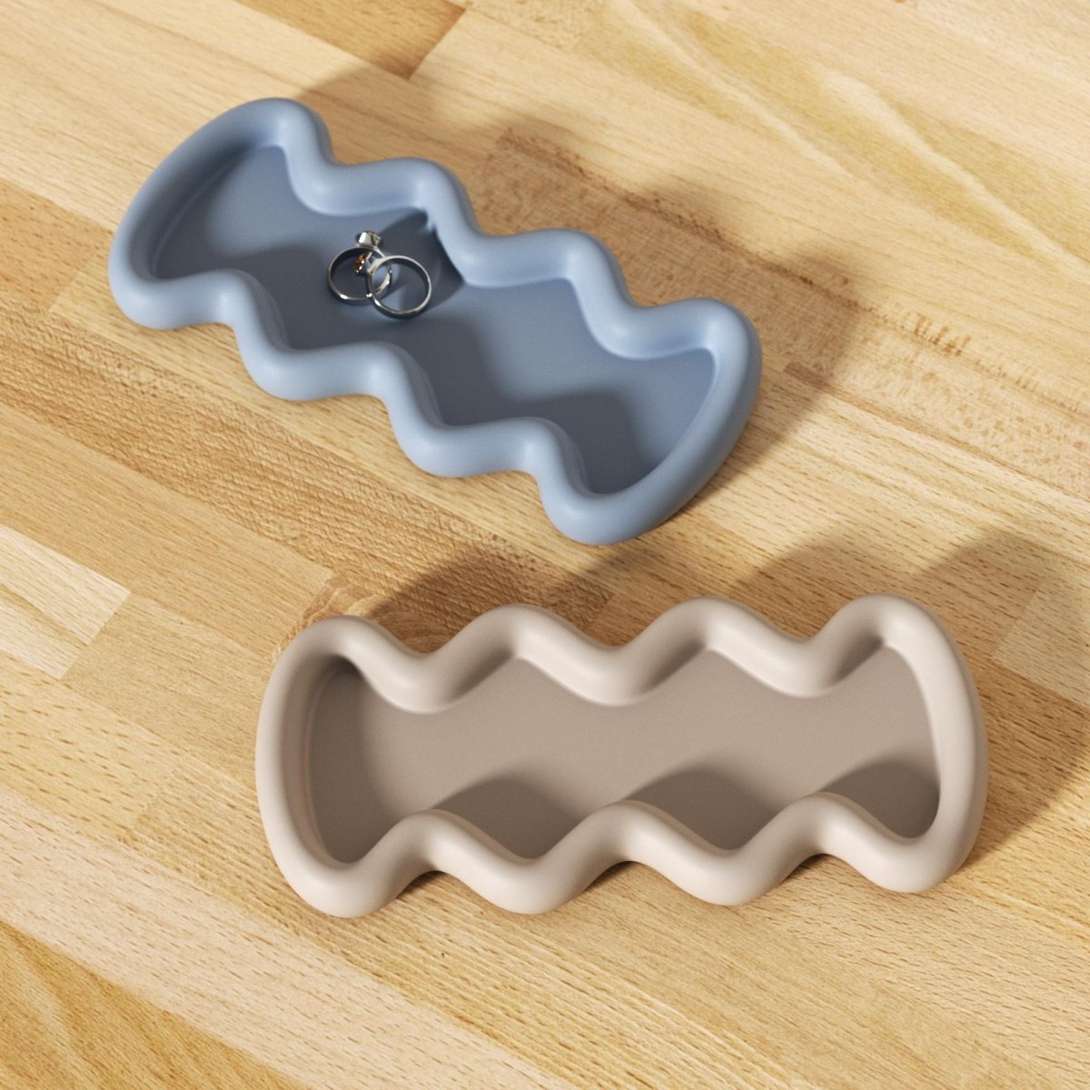 Aqua Ripple Tray Silicone MoldTray MoldSH1088(A0315*20)