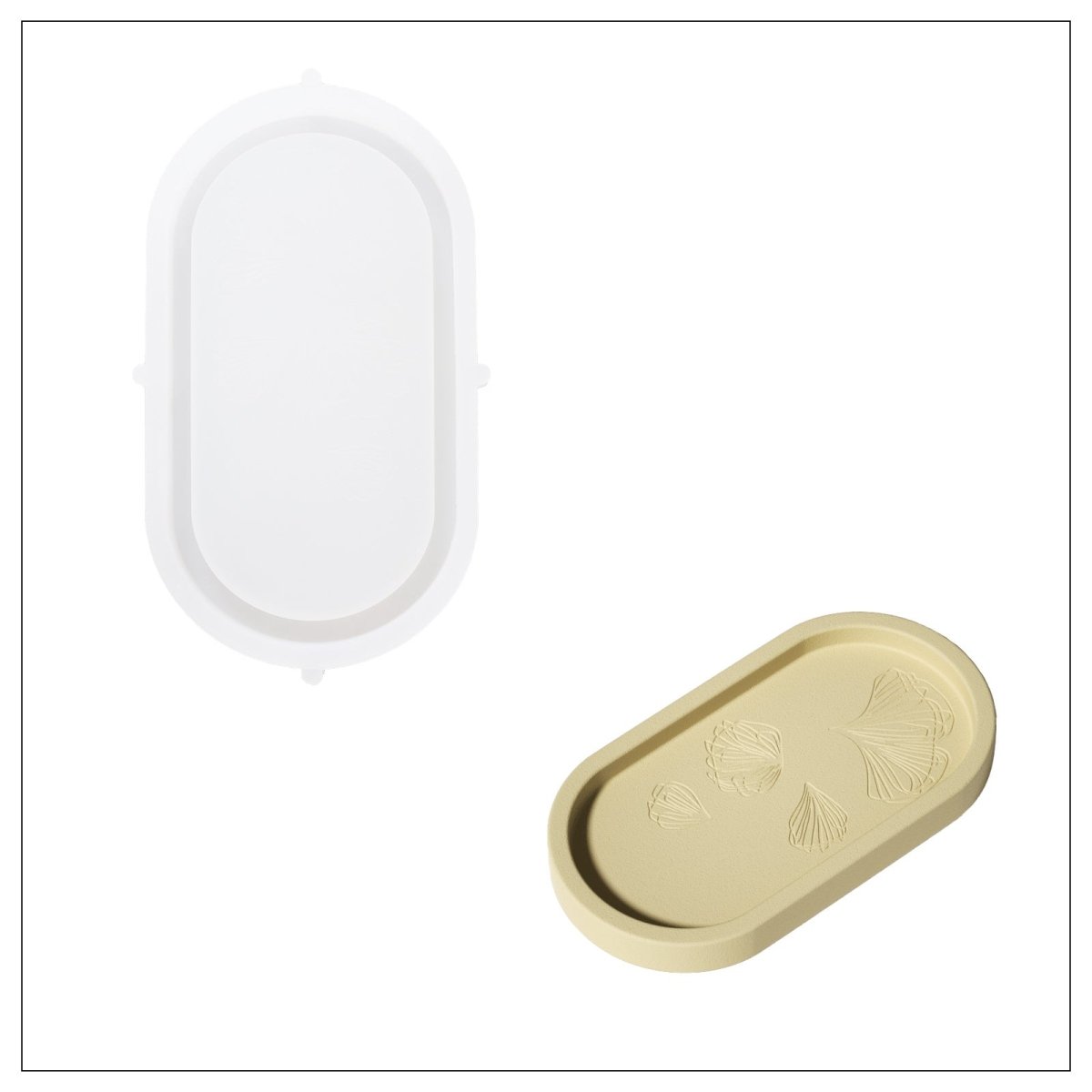 paperocelot × Boowan Nicole | Ginkgo Leaves Trinket Dish MoldTray MoldSH1139