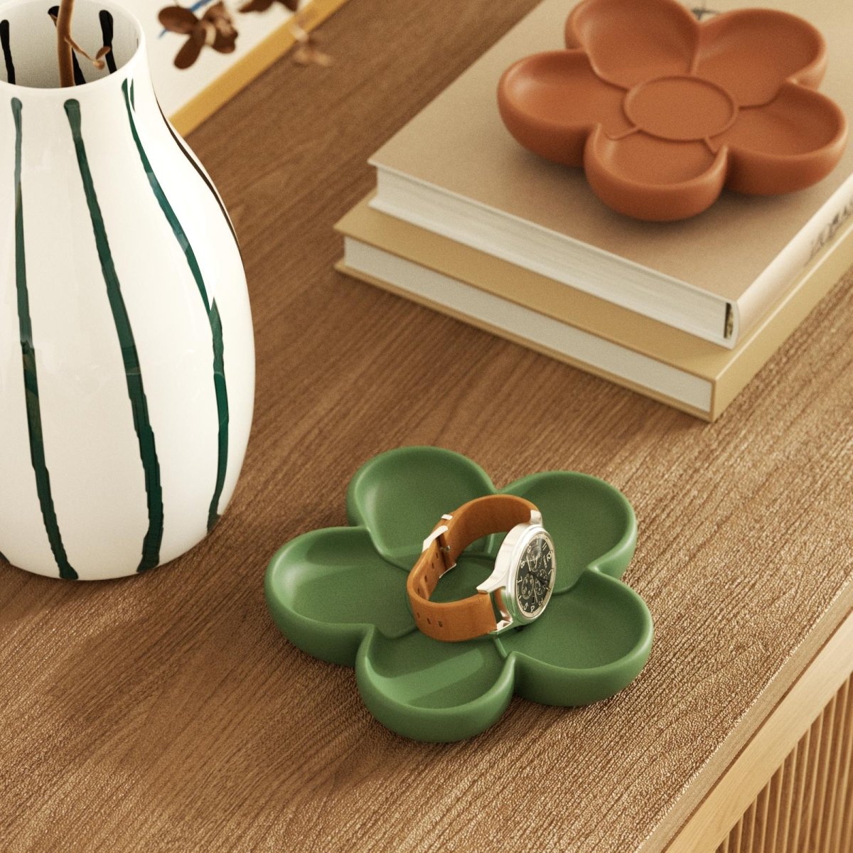 Kishkreations × Boowan Nicole ｜ Gentle Flora Blossom Rimmed Tray Silicone MoldTray MoldSH1069+(A0314*10)