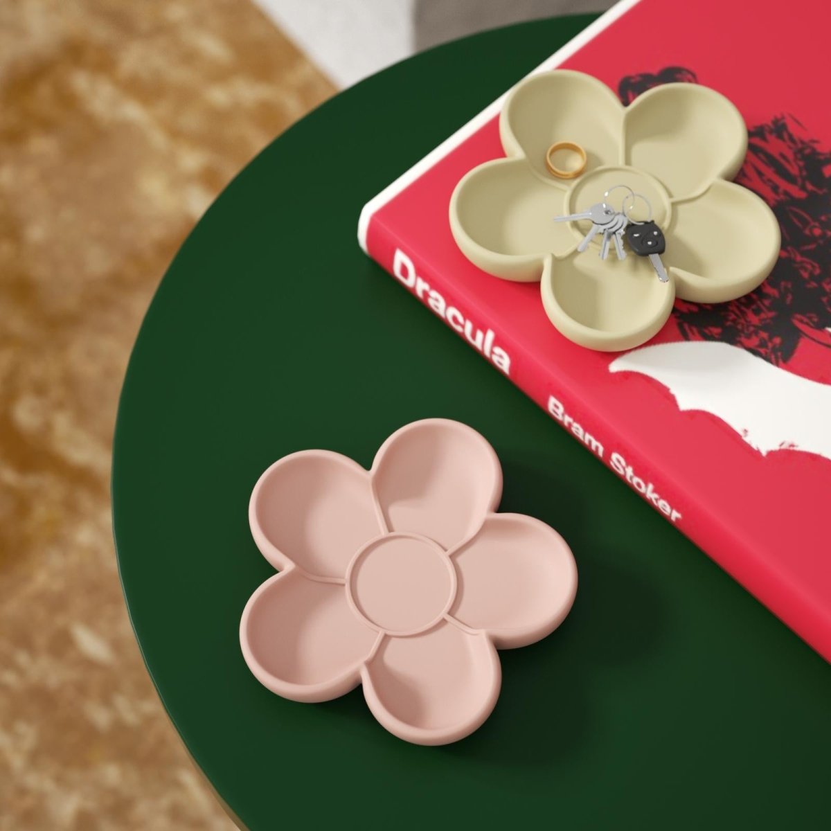 Kishkreations × Boowan Nicole ｜ Gentle Flora Blossom Rimmed Tray Silicone MoldTray MoldSH1069+(A0314*10)