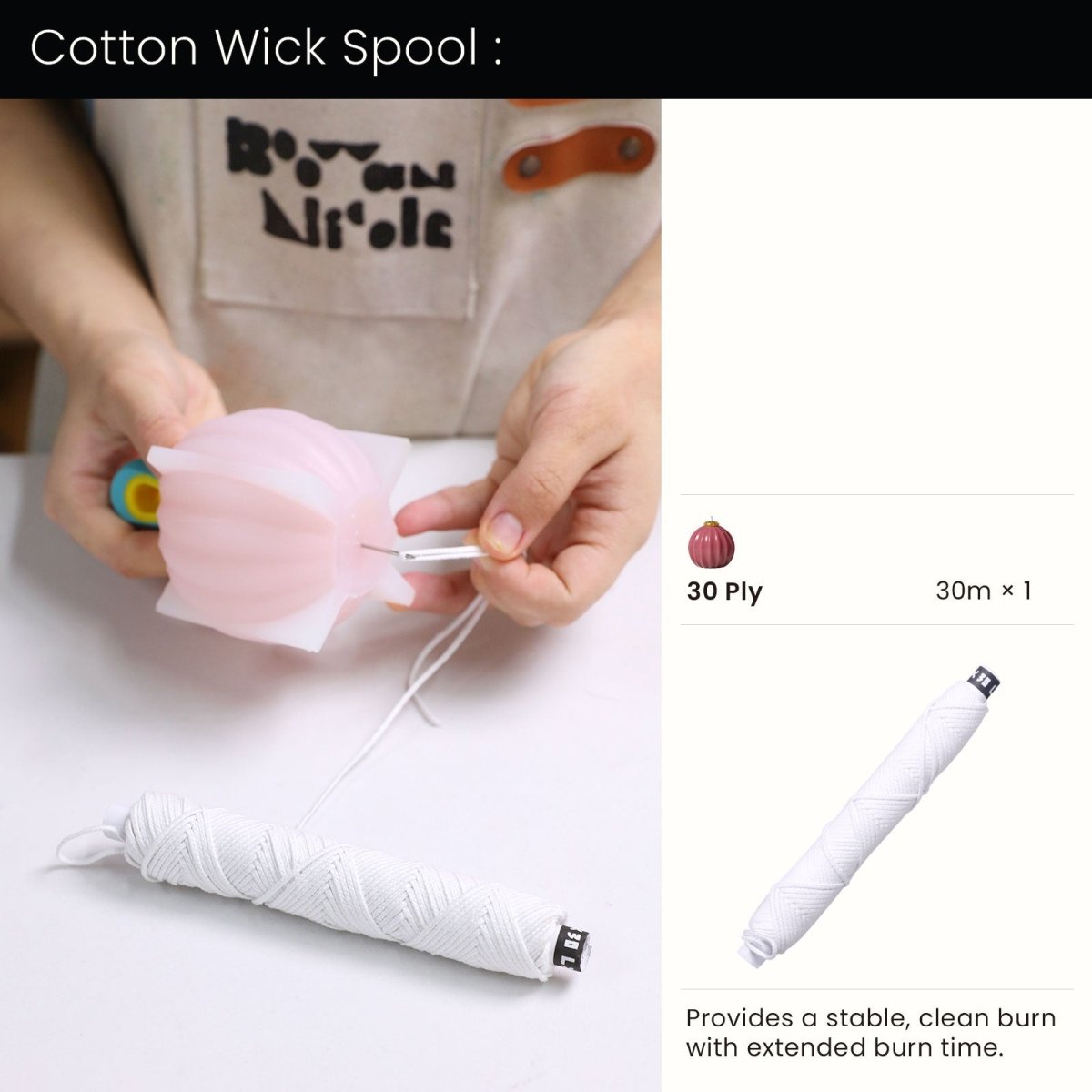 Twist Bloom Christmas Bauble Candle Silicone Mold3D Candle MoldA0479