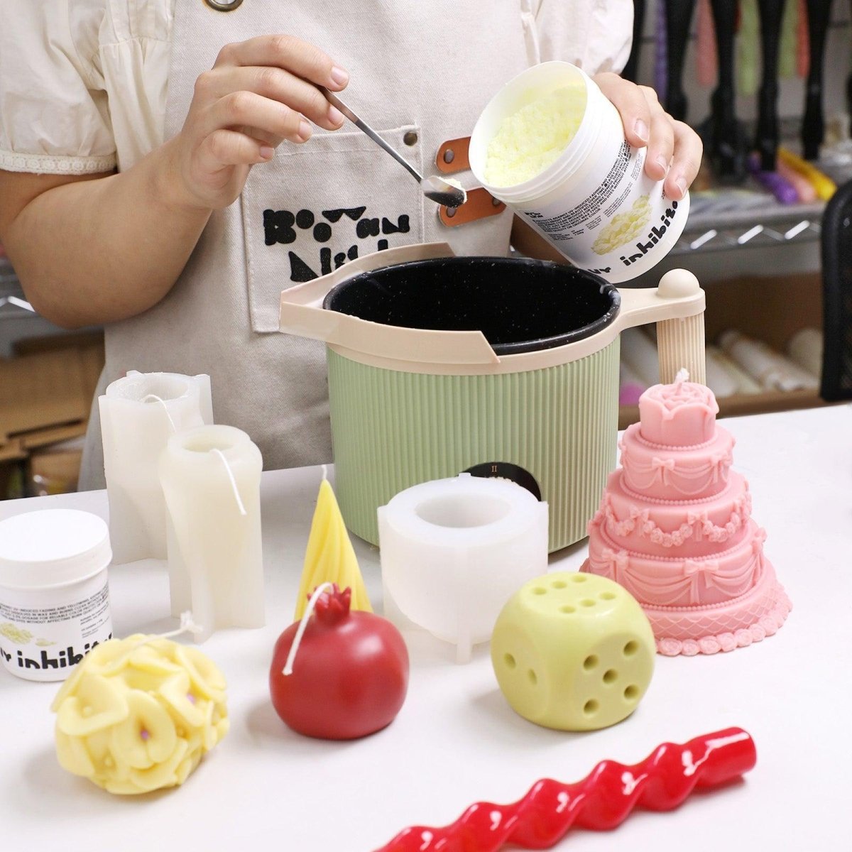 Add a small amount of UV inhibitor to the melted wax - Boowan Nicole