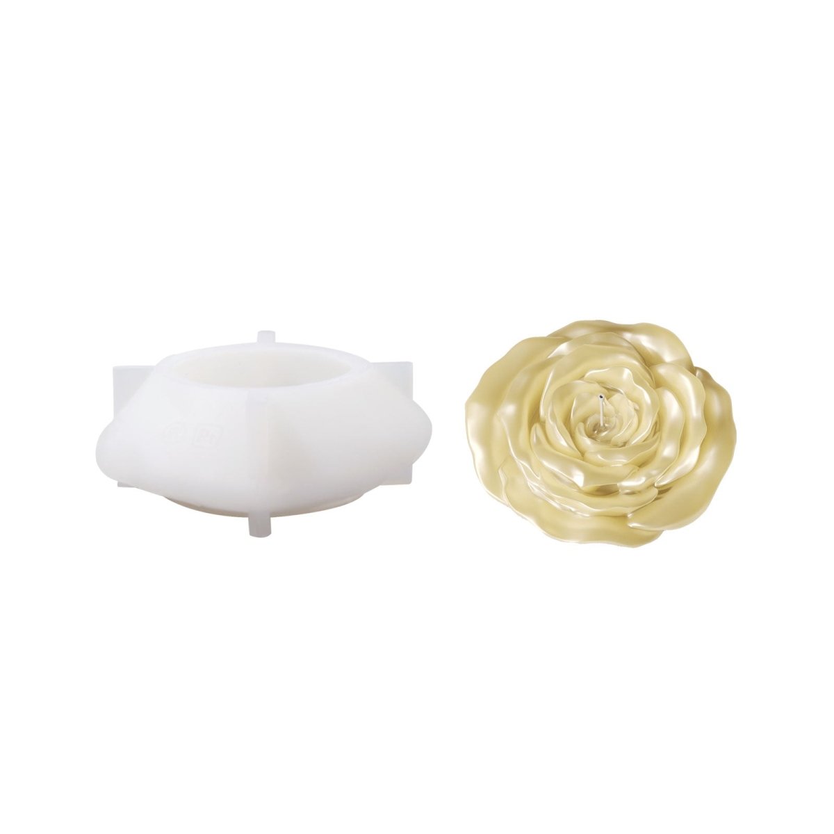 Velvet Bloom Rose Candle Silicone Mold Collection3D Candle MoldLZ0854