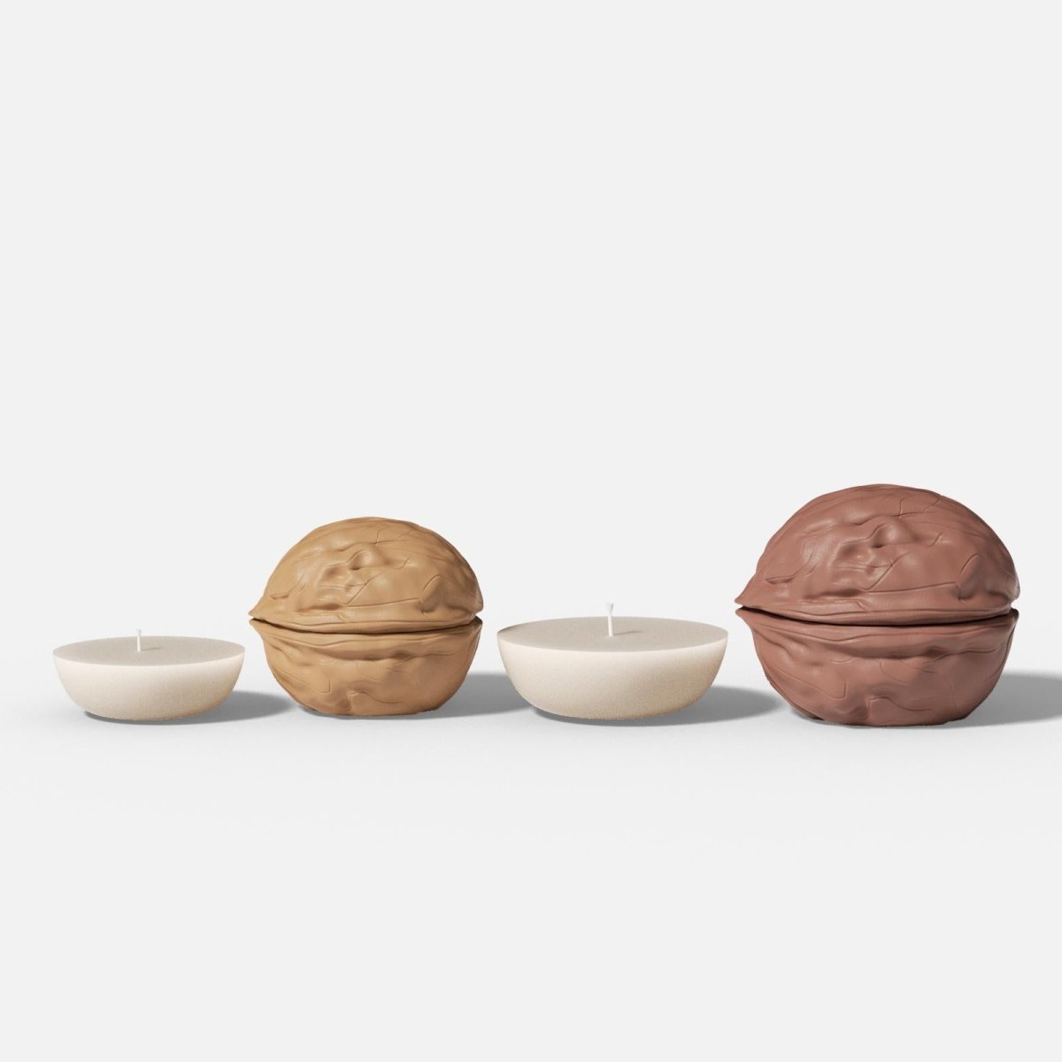 Walnut Shell Candle Jar & Candle Refill Silicone Mold - Boowan Nicole