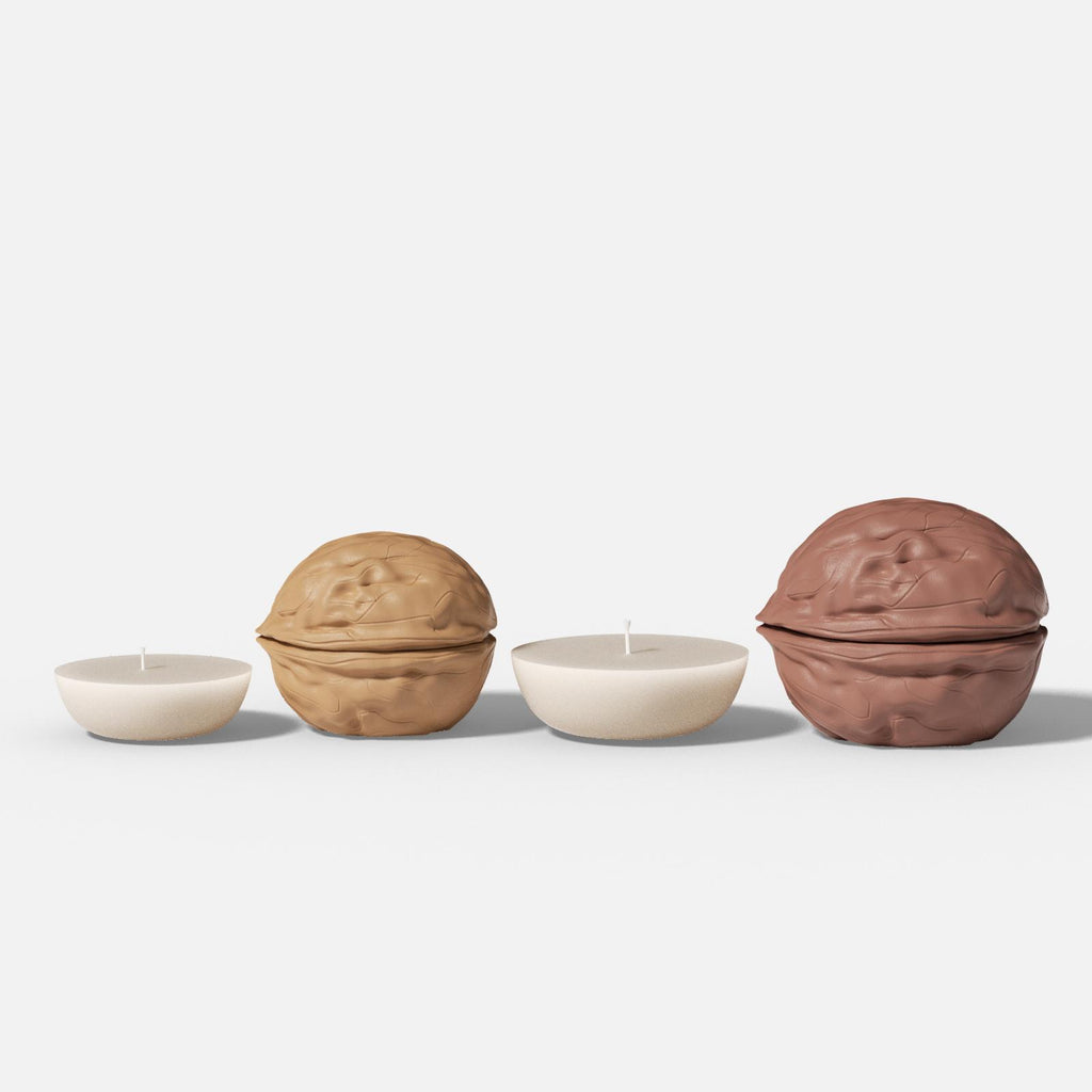 Walnut Shell Candle Jar & Candle Refill Silicone Mold - Boowan Nicole